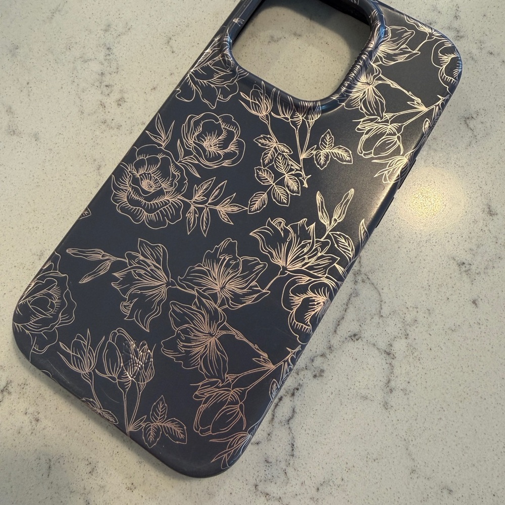 Velvet Caviar Black Floral Phone Case